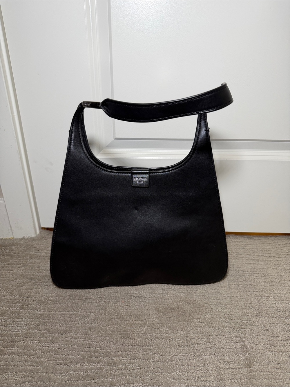 Calvin Klein Black Hobo Shoulder Bag